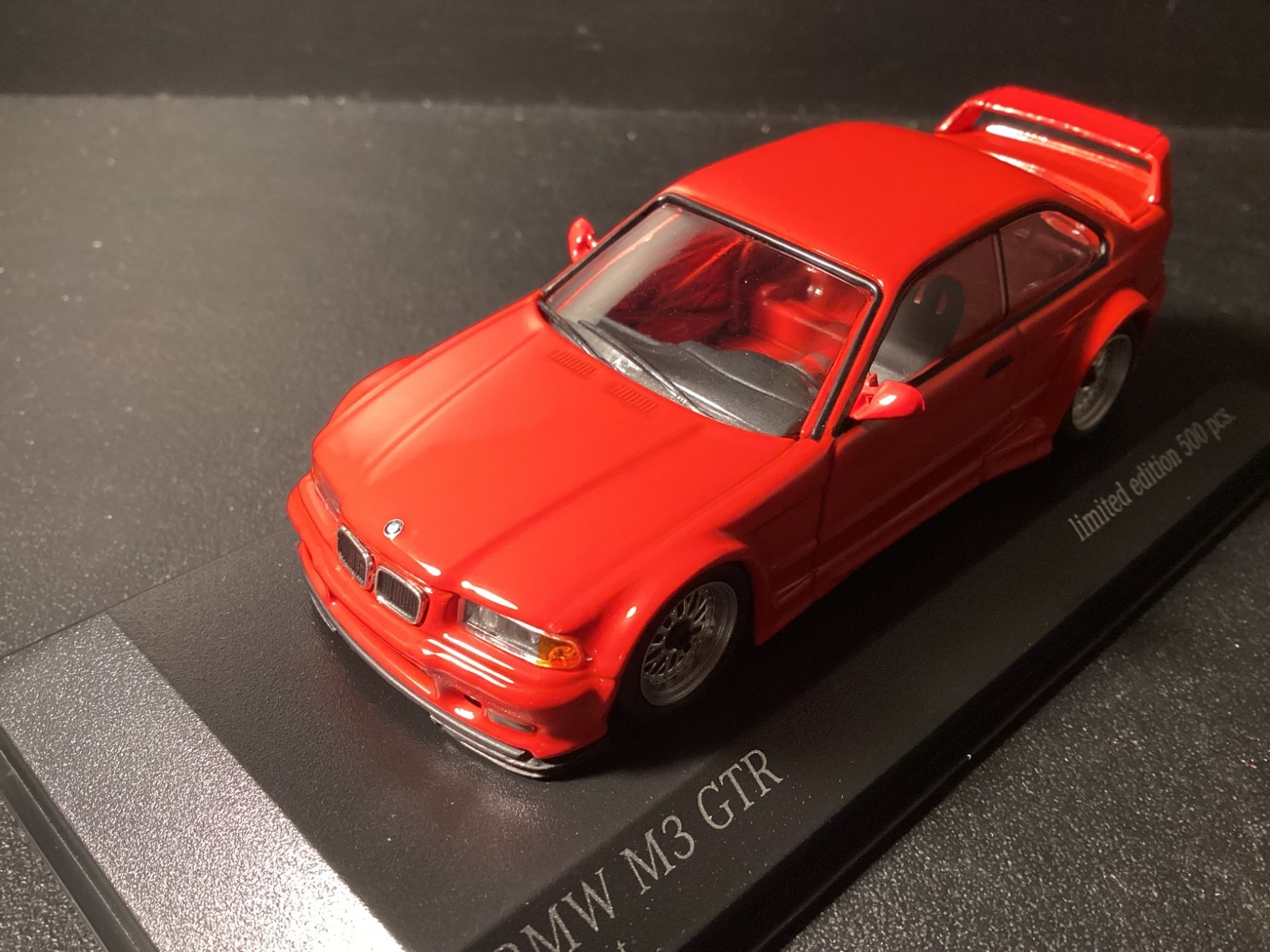 BMW M3 GTR E36 1993 Minichamps Rare Limited in scale 1/43