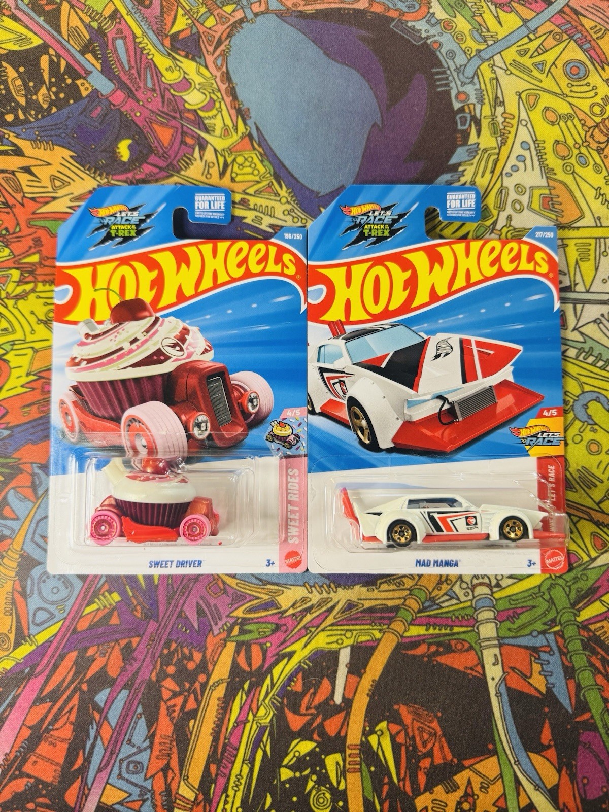 2026 Hot Wheels TREASURE HUNT TH Set/Lot X2 Sweet Driver + Mad Manga K/L Case