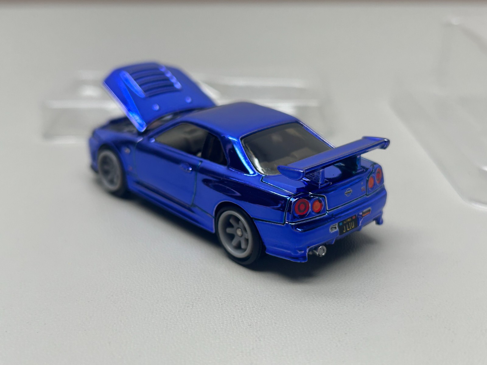 Hot Wheels 1/64 Nissan Skyline Blue GT-R R34 RLC Alloy Car Model