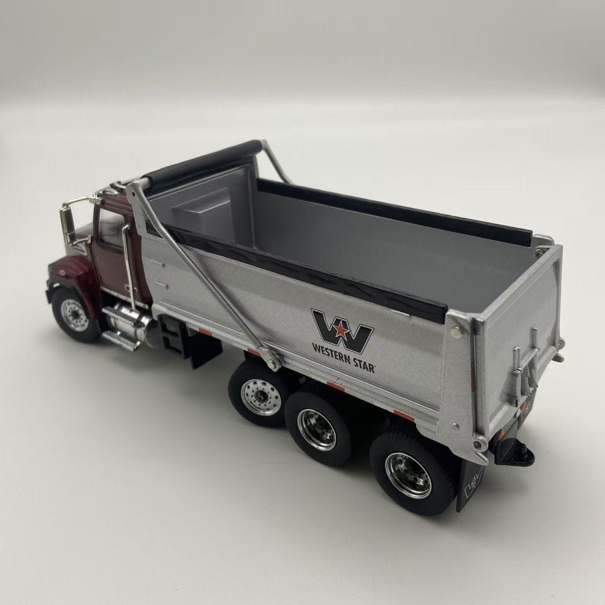 Diecast Masters 1/50 Western Star 4700 SF Dump Truck Metallic Red Model 71032