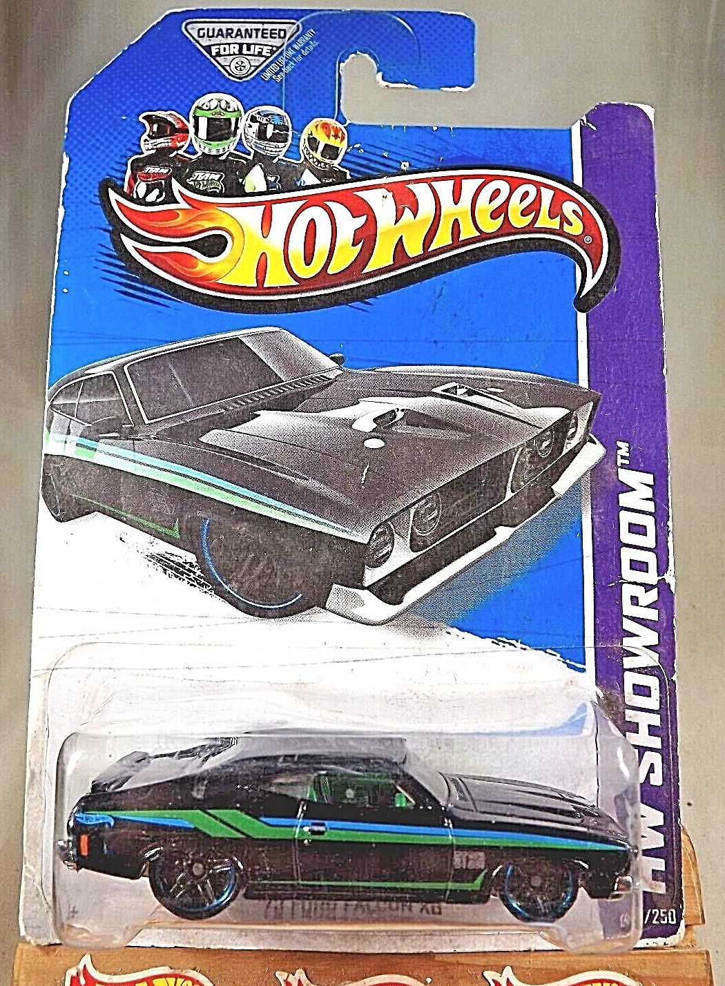 2013 Hot Wheels #198 HW Showroom-HW Garage ’73 FORD FALCON XB Black w/Blk Pr5 Sp