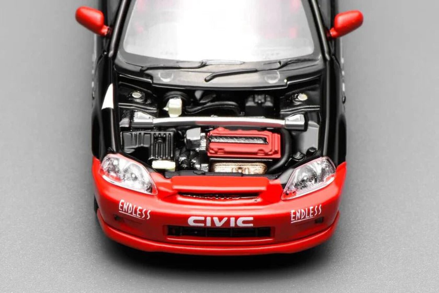 Motorhelix 1/64 Honda Civic Type R (EK9) Red-Black Livery