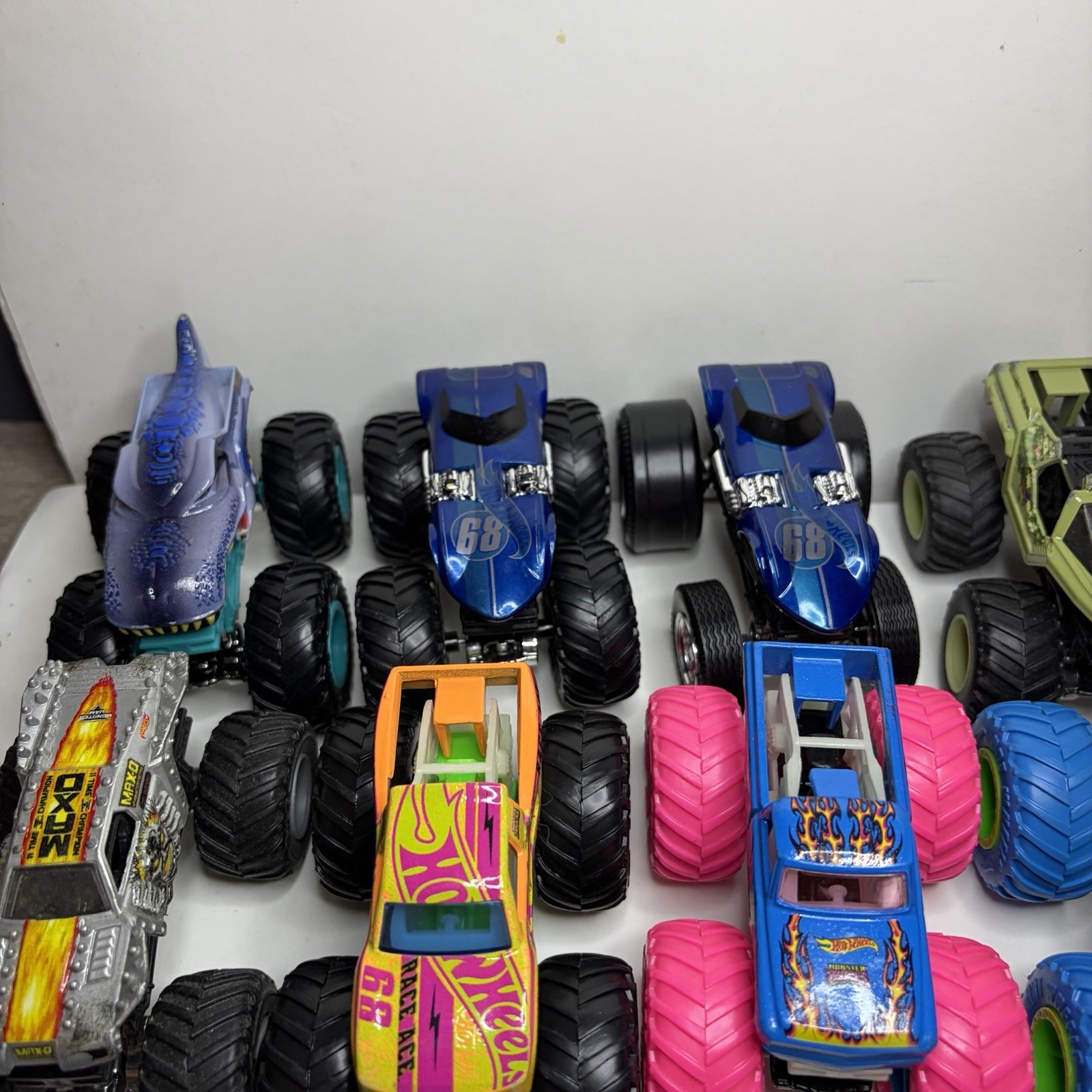 Lot of 24 Hot Wheels Monster Trucks 1:64 Scale Diecast Mixed Variety Collection