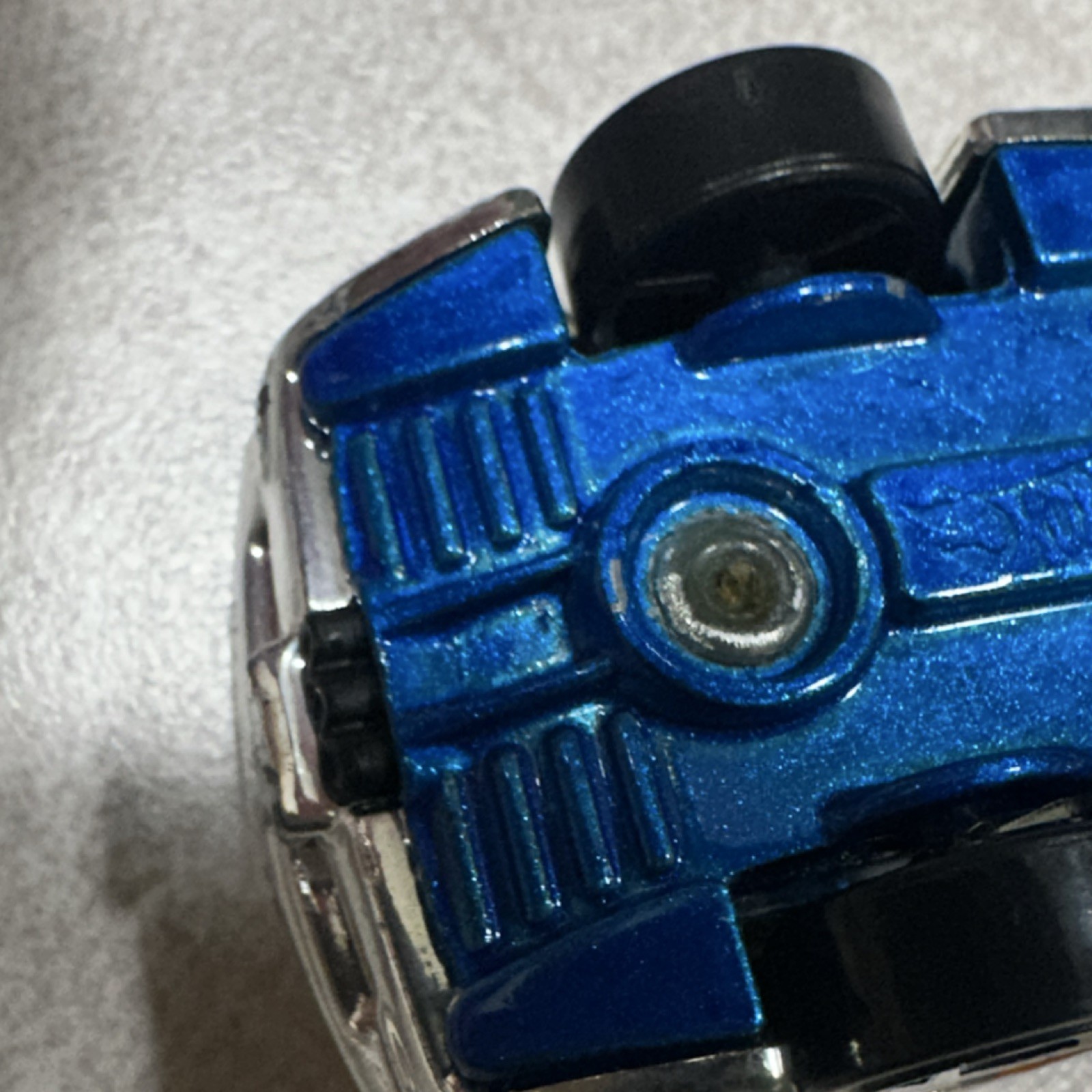 Hot Wheels Power Pistons #2 1:64 Diecast Car Silver Blue Orange 2014