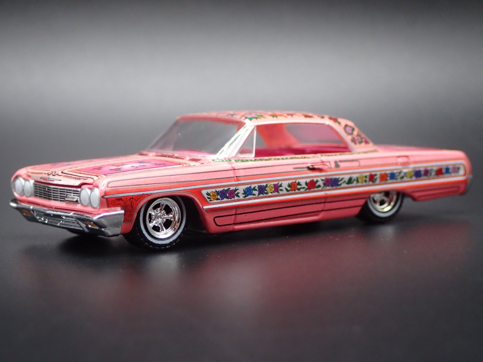 1964 64 CHEVY CHEVROLET IMPALA LOWRIDER GYPSY ROSE 1:64 SCALE DIECAST MODEL CAR