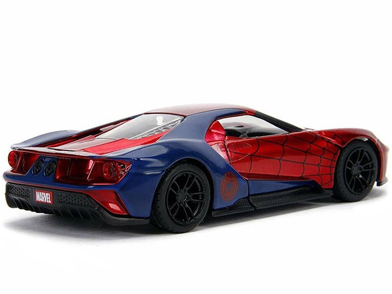 2017 FORD GT “SPIDER-MAN” THEME 1/32 DIECAST METAL CAR BY JADA 30291