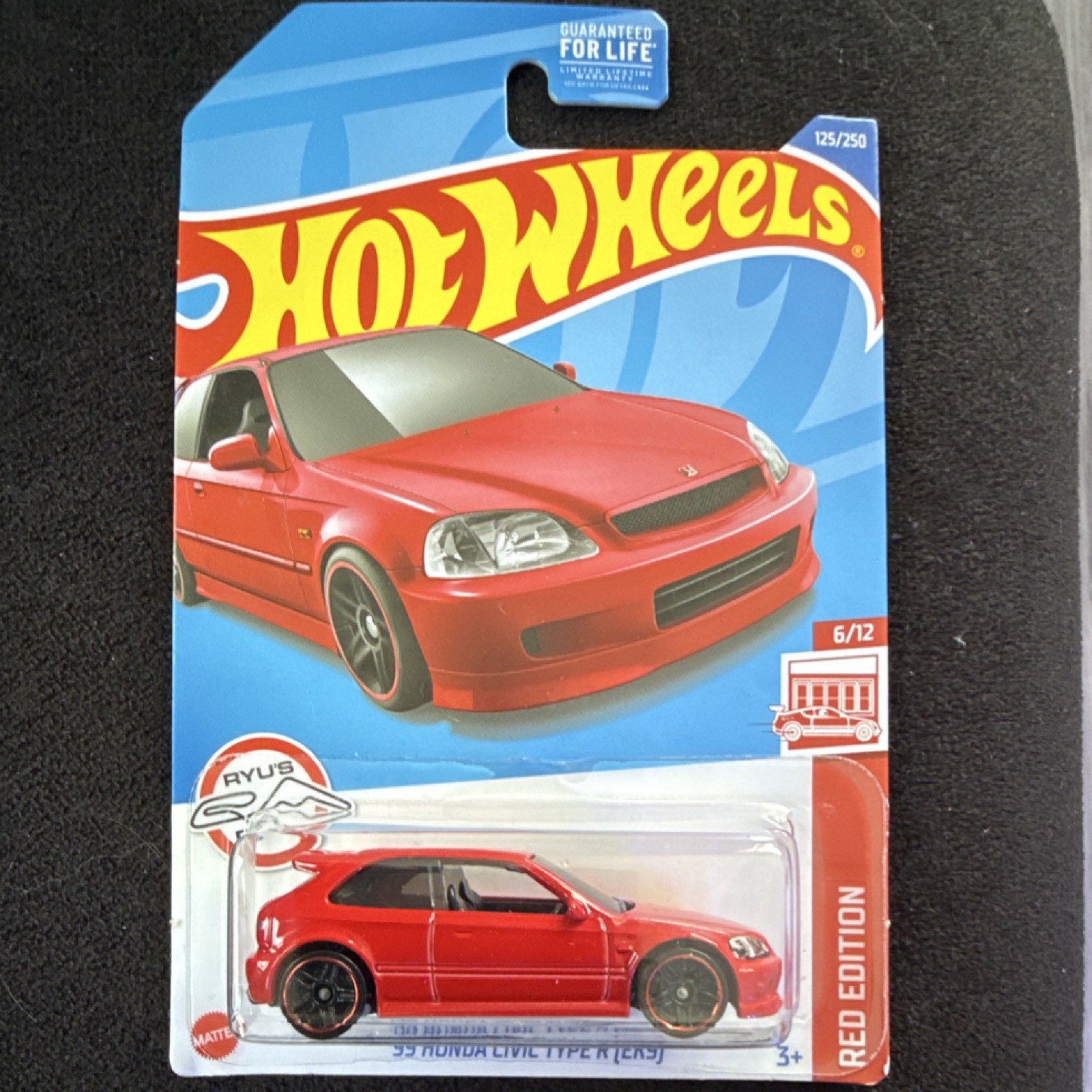 Hot Wheels Factory Sealed 2022 Red Edition ’99 Honda Civic Type R EK9 New
