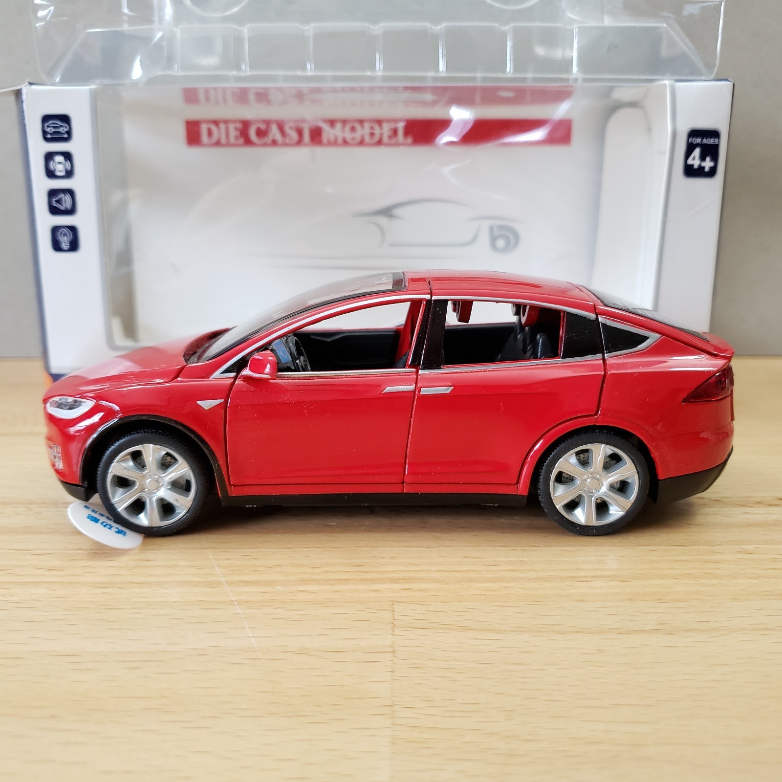 Proswon 2016-2017 Tesla Model X 90D Diecast 1:32 Working Lights & Sound