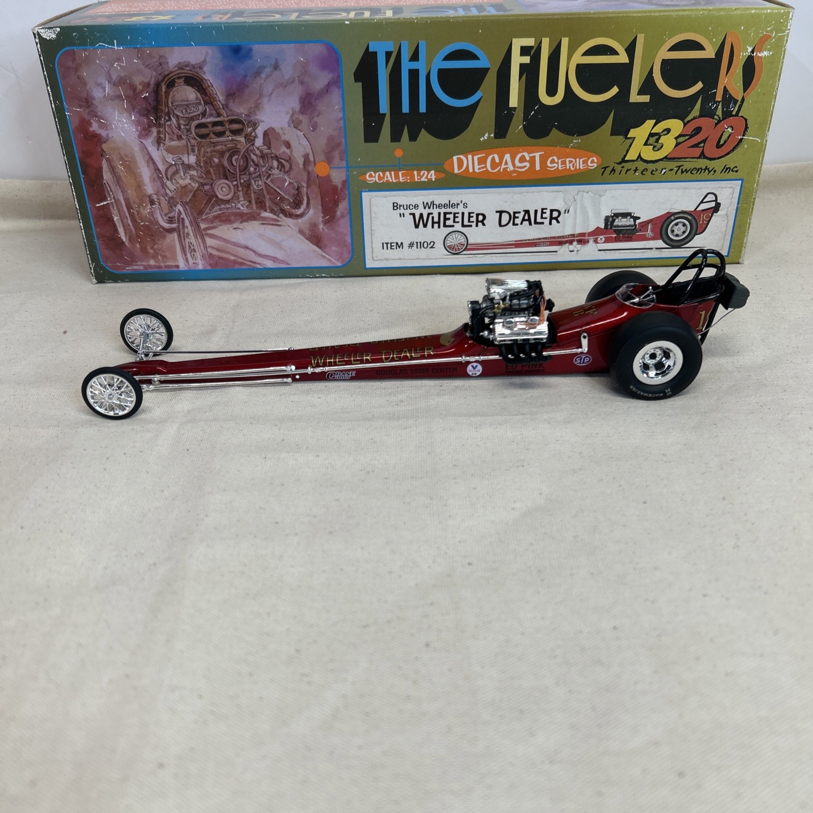 VINTAGE 1320 The Fuelers BRUCE WHEELERS WHEELER DEALER 1/24 Dragster #1102