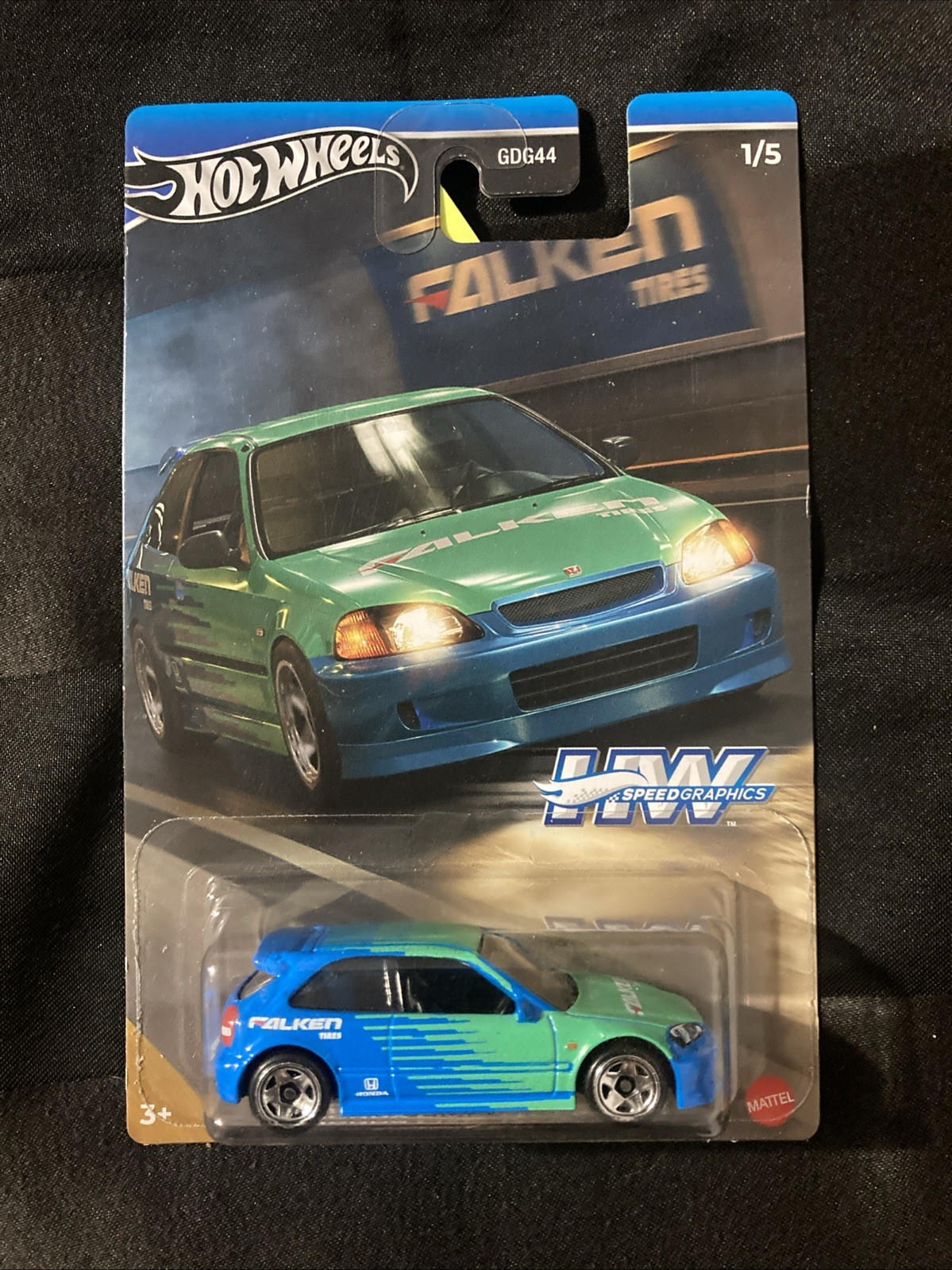 HOTWHEELS SPEED GRAPHICS ( ‘99 HONDA CIVIC TYPE R [EK9] ) ( DAMAGED )