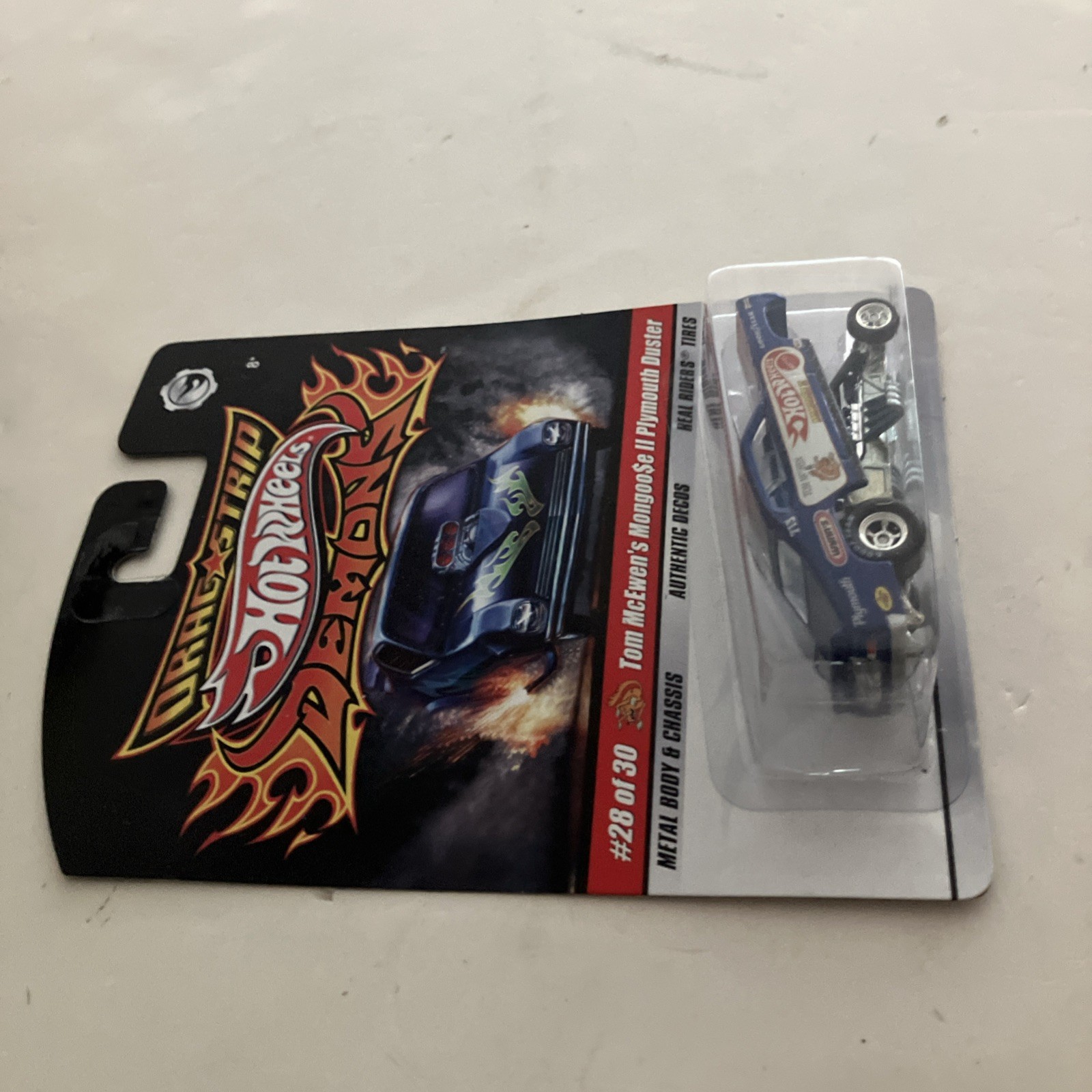 HOT WHEELS Drag Strip Demons Tom McEwen’s Mongoose II Plymouth Duster 28/30