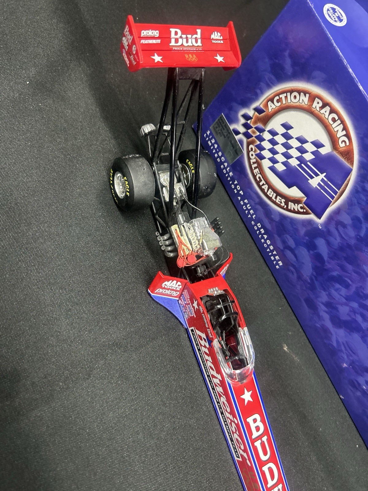 Kenny Bernstein Budweiser US Olympic Team NHRA Top Fuel Dragster 1/24 Diecast