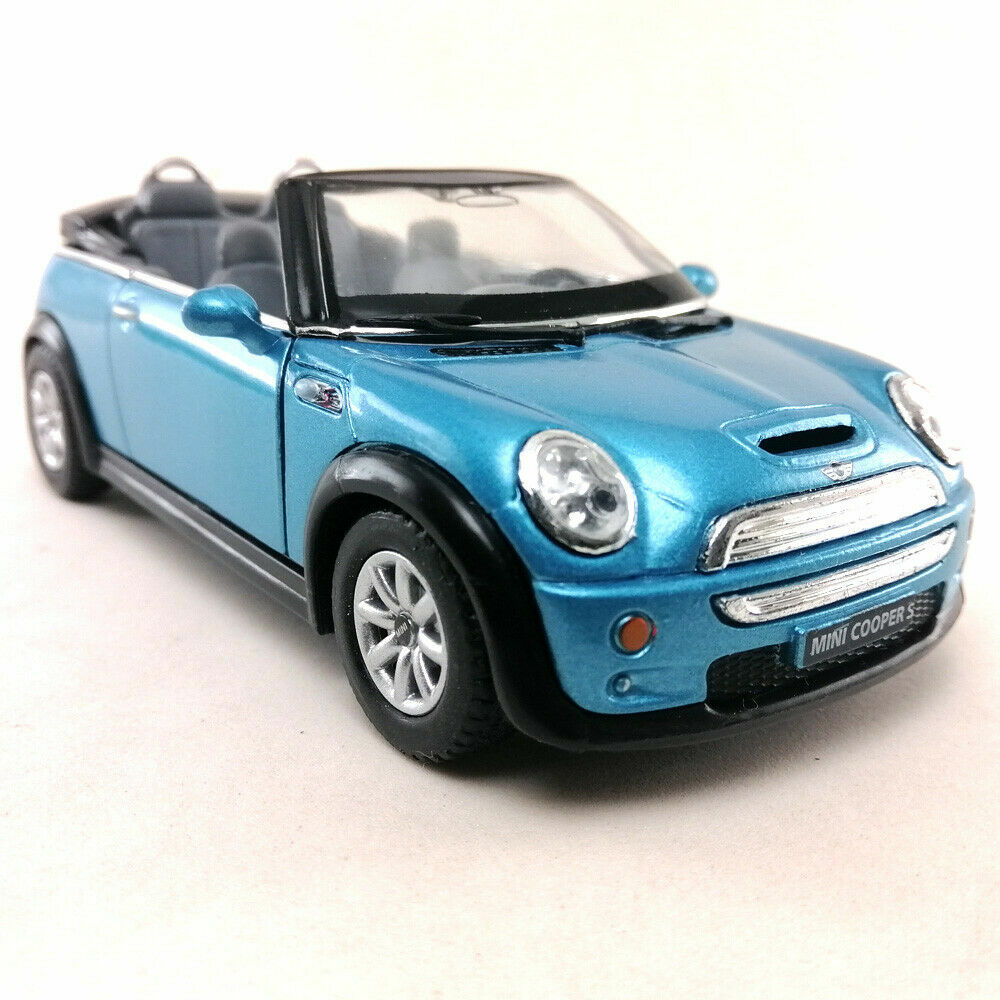 Mini Cooper S Convertible, Kinsmart, Diecast Model Toy Car, 4 Colors, 5”, 1:28