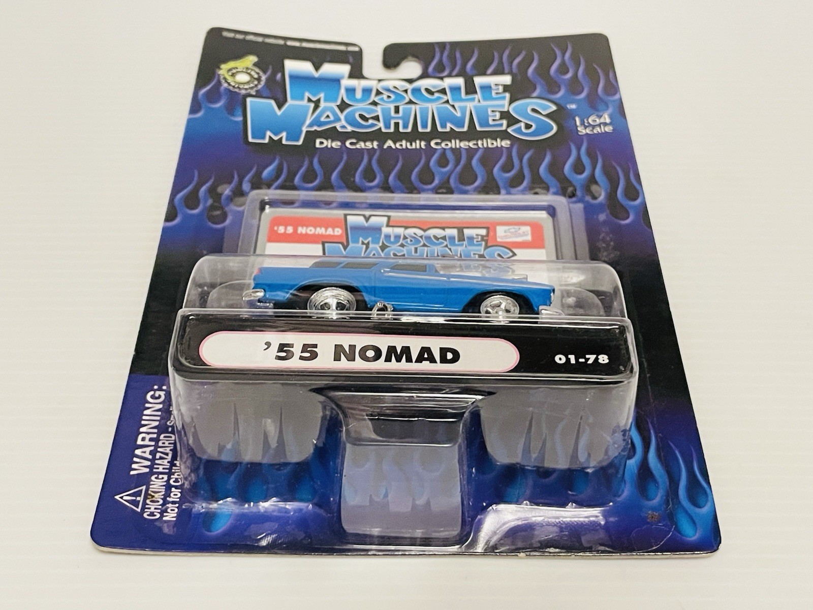 3 Muscle Machines ’55 Nomad ’57 Chevy ’53 Chevy PU 1:64 scale Die Casts Sealed.