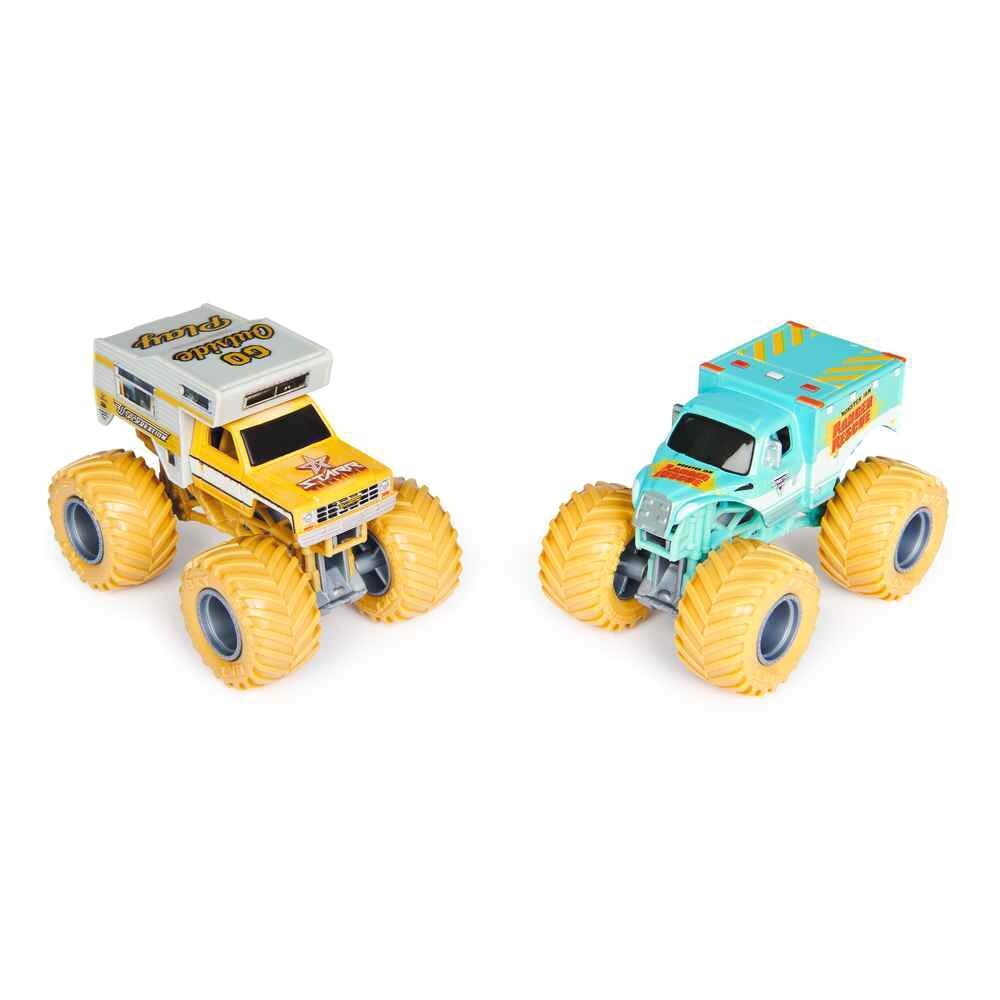 Monster Jam Wreckreation vs Rescue Ranger Kids Diecast Monster Trucks Series 29