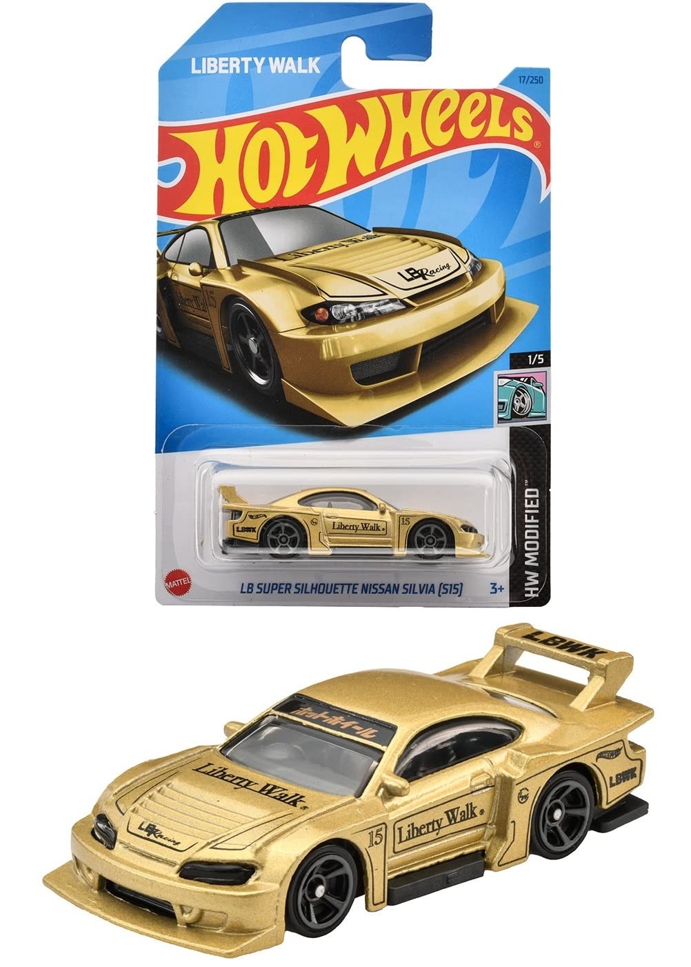 Hot Wheels Basic Car LB Super Silhouette Nissan Silvia [S15] [3 years old and up