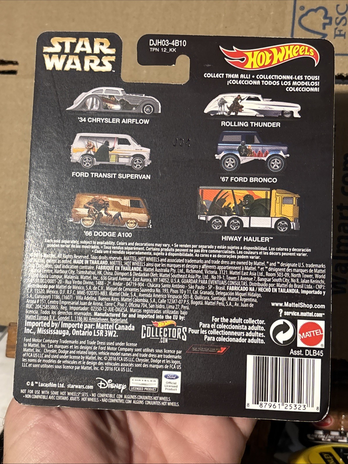 Hot wheel ford transit Supervan, Star Wars 2016