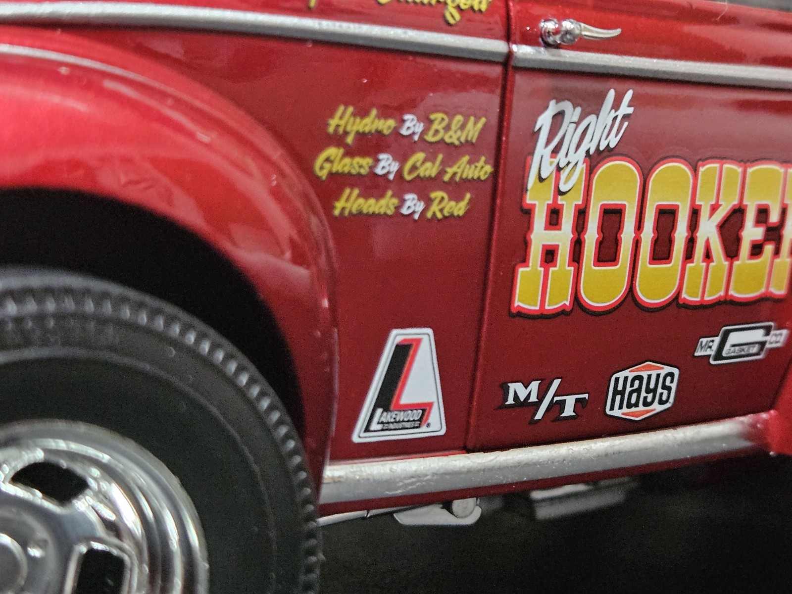 Acme 1:18 1941 WILLYS GASSER HOOKER HEADERS HOLLEY NHRA DRAGSTER A1800910. NEW!