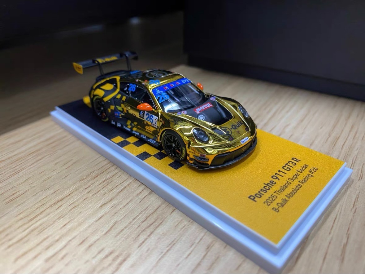 Chase Golden ALMOST REAL 911 GT3 R Thailand Super Series#26 Model Car