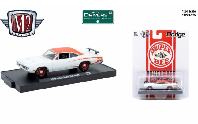 M2 Machines Auto-Drivers 1:64 R125 1970 Dodge Super Bee HEMI