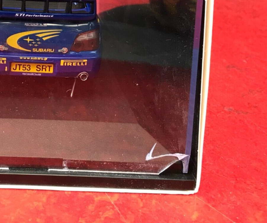 NEW IN BOX Diecast Car Autoart Slot Racing BLUE 2004 SUBARU IMPREZA WRC 1:24