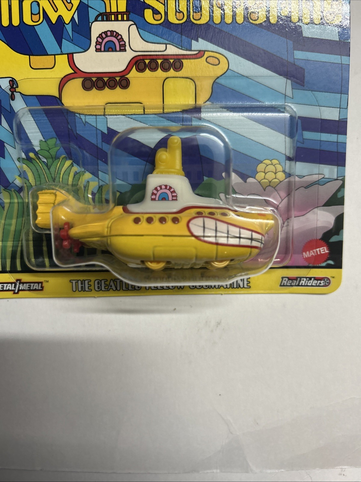 Hot Wheels The Beatles Yellow Submarine Real Riders Premium Mattel