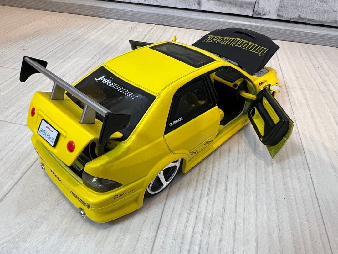 Rare 1/24 Lexus IS300 (Altezza) Model Car Yellow Finish Used