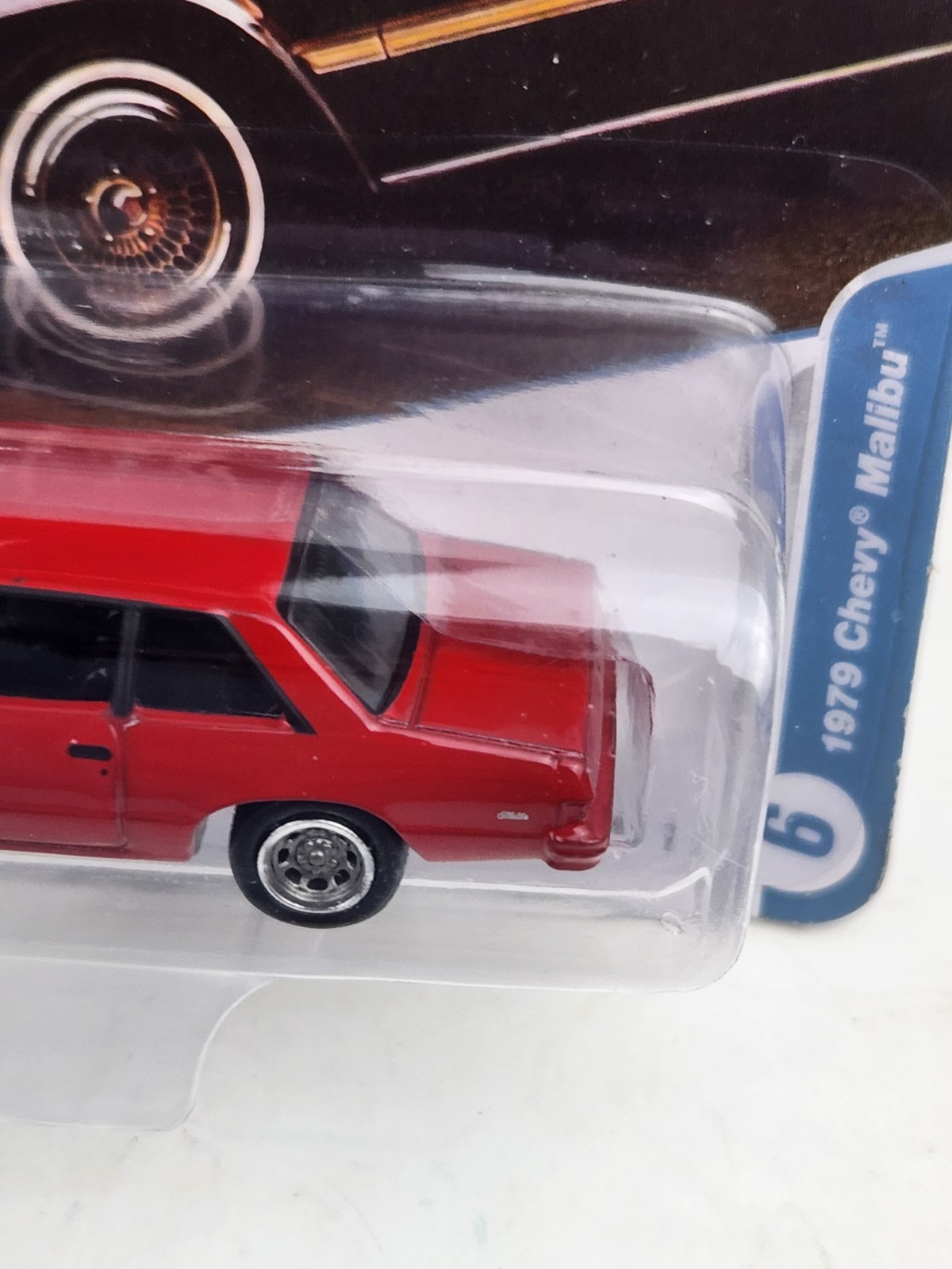 Johnny Lightning 1979 Chevy Malibu Red Classic Gold DieCast Car Ltd 1/3000