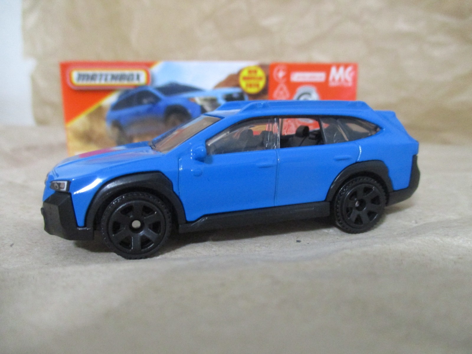 Matchbox 1-125 series #99 2023 Subaru Outback Blue 1/64 Scale Diecast