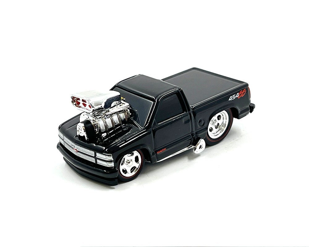 1993 Chevrolet 454 SS Pickup Truck 1:64 Black Model by Muscle Machine 15572BLK