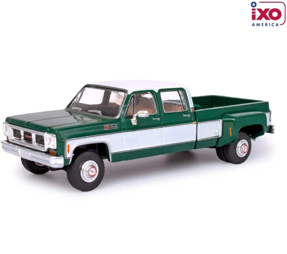 2026 IXO America 1:64 Glenwood Green 1973 GMC GRANDE SIERRA 3500 CREW CAB Pickup
