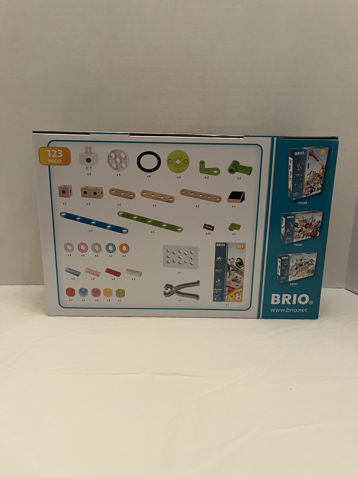 BRIO 34593 Builder Light Set | Wooden Toy Set for Kids Age 3 and Up