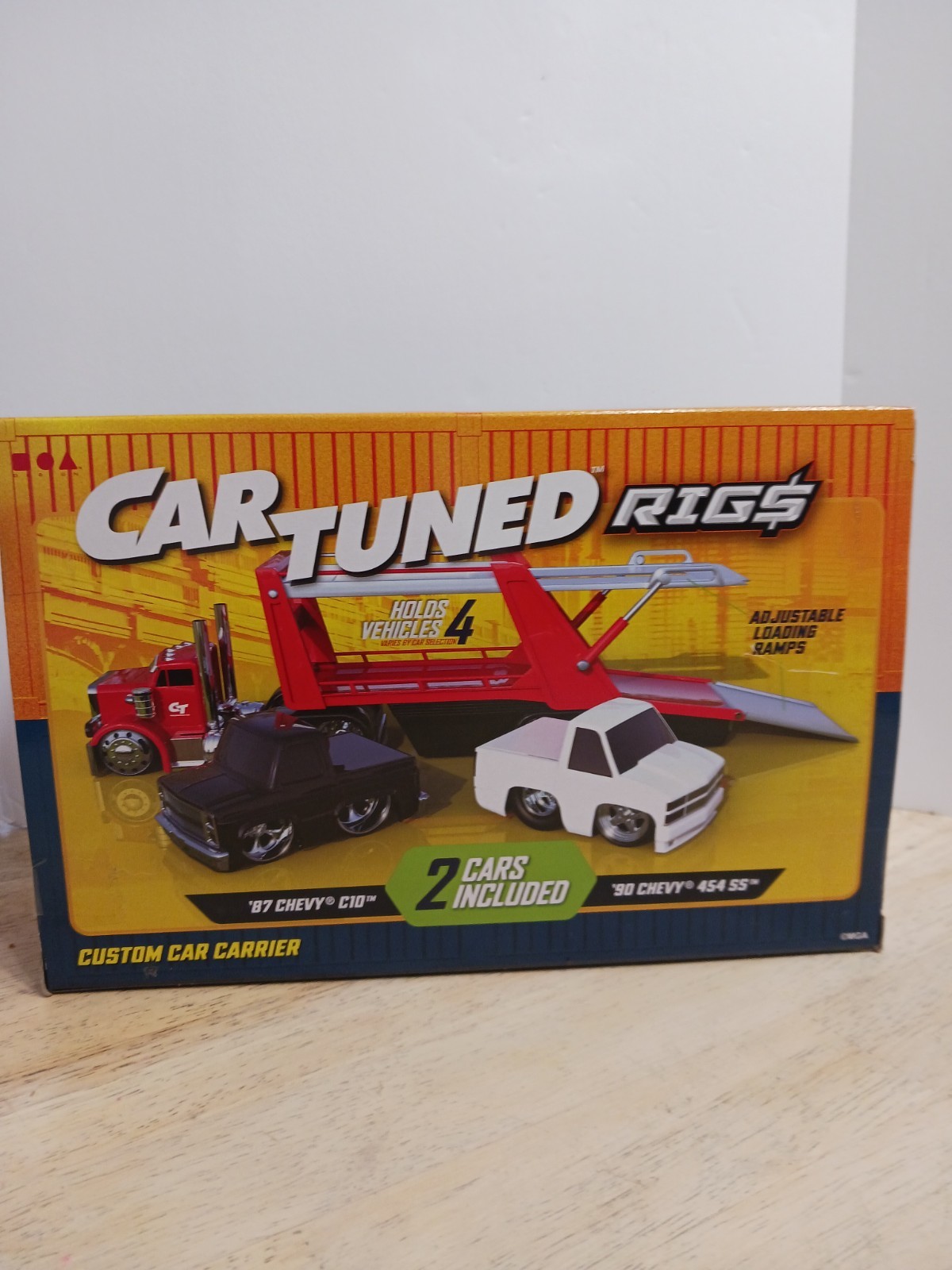 Car Tuned ’87 Chevy C10 Custom Shop-Rigs Car Carrier-3 Pack Series 4-Lot