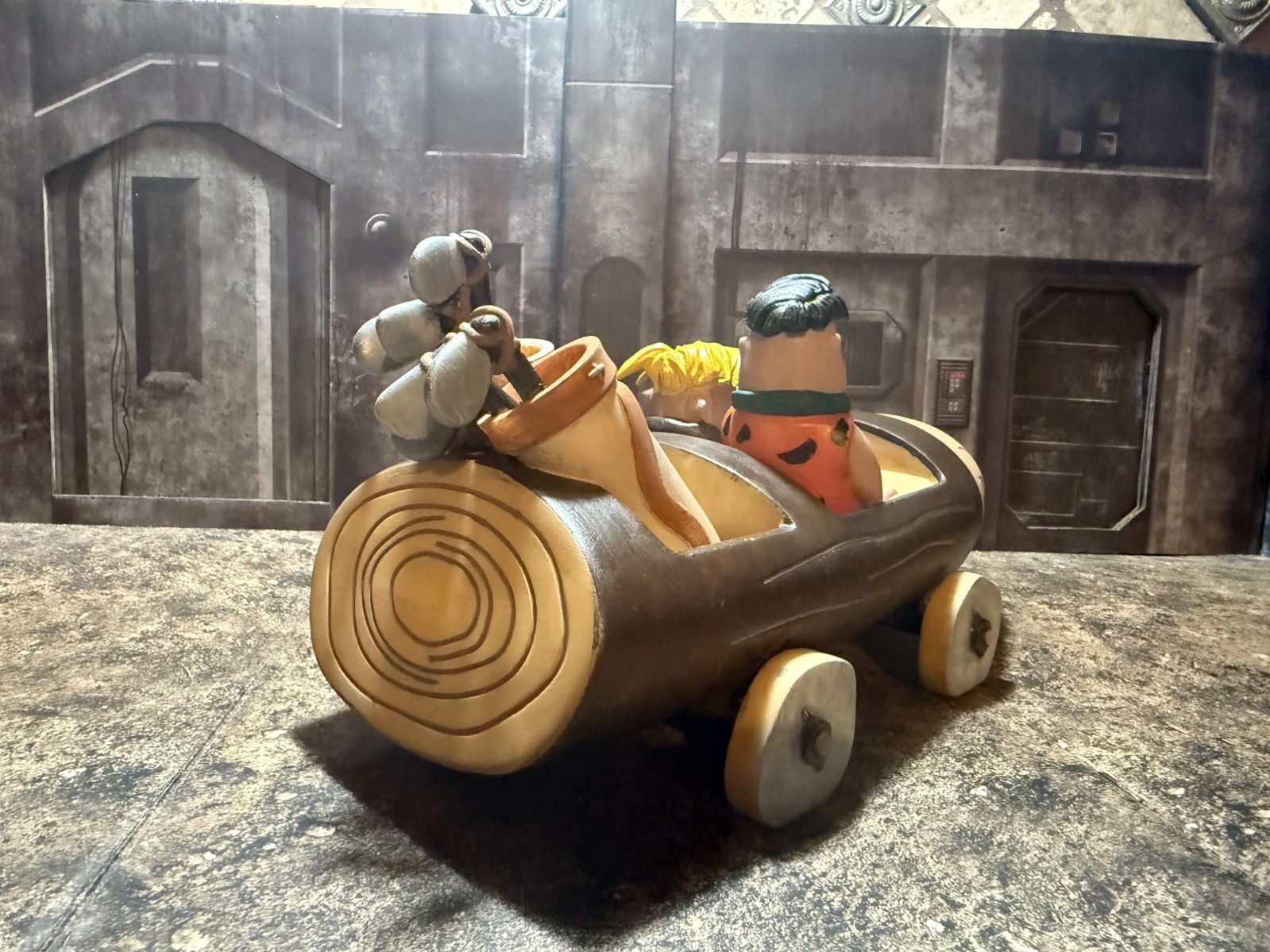 1/16 scale Barney Rubble and Fred Flintstones going golfing