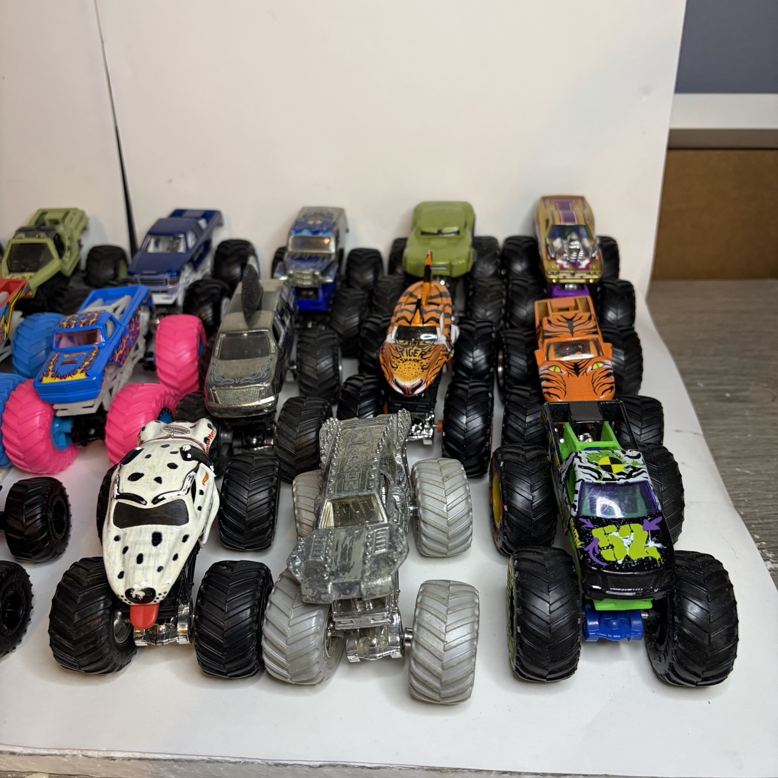 Lot of 24 Hot Wheels Monster Trucks 1:64 Scale Diecast Mixed Variety Collection
