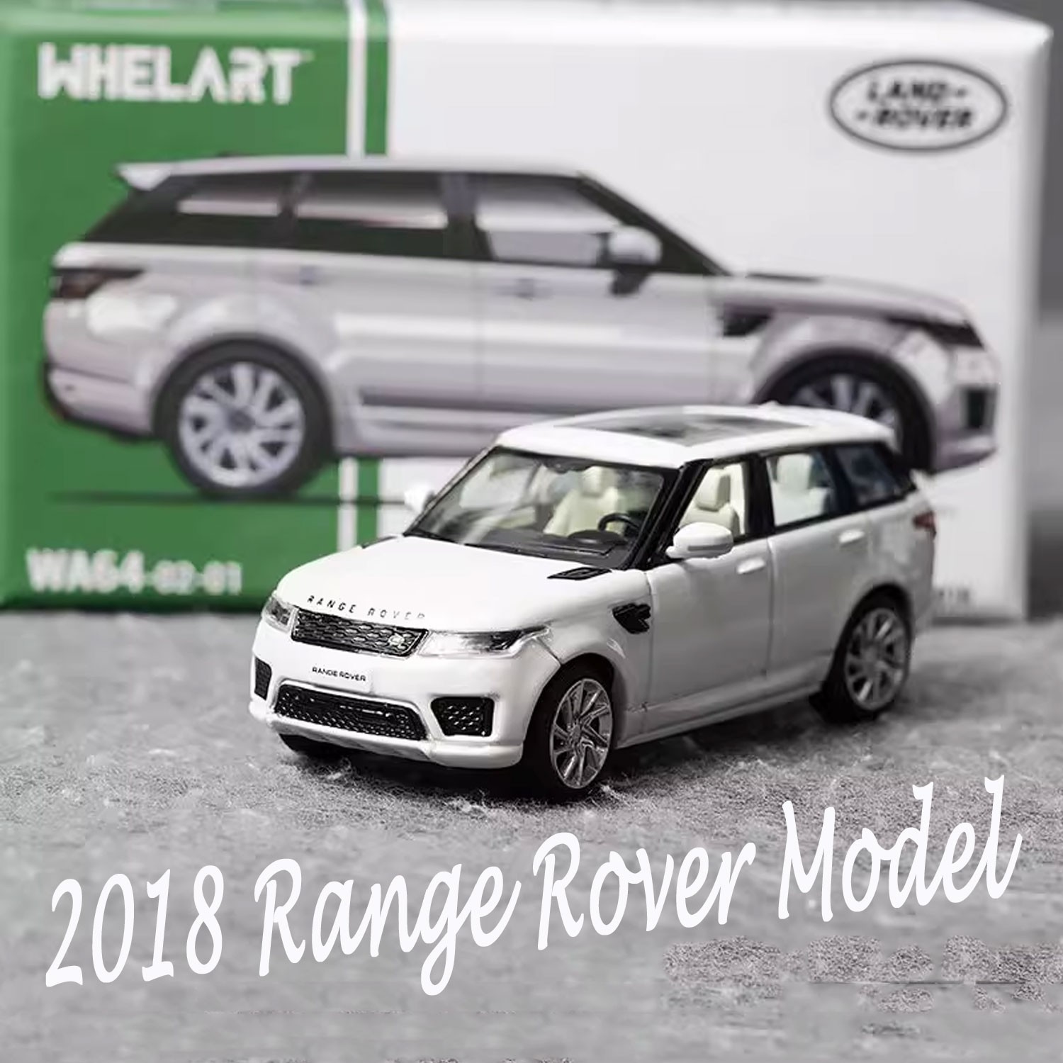 1:64 Scale White 2018 Range Rover Sport SUV Diecast Model Car Collection – New