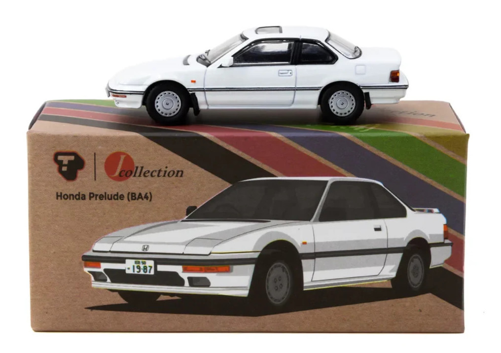 Tarmac 1/64 HONDA PRELUDE BA4 Die Cast Model -WHITE-
