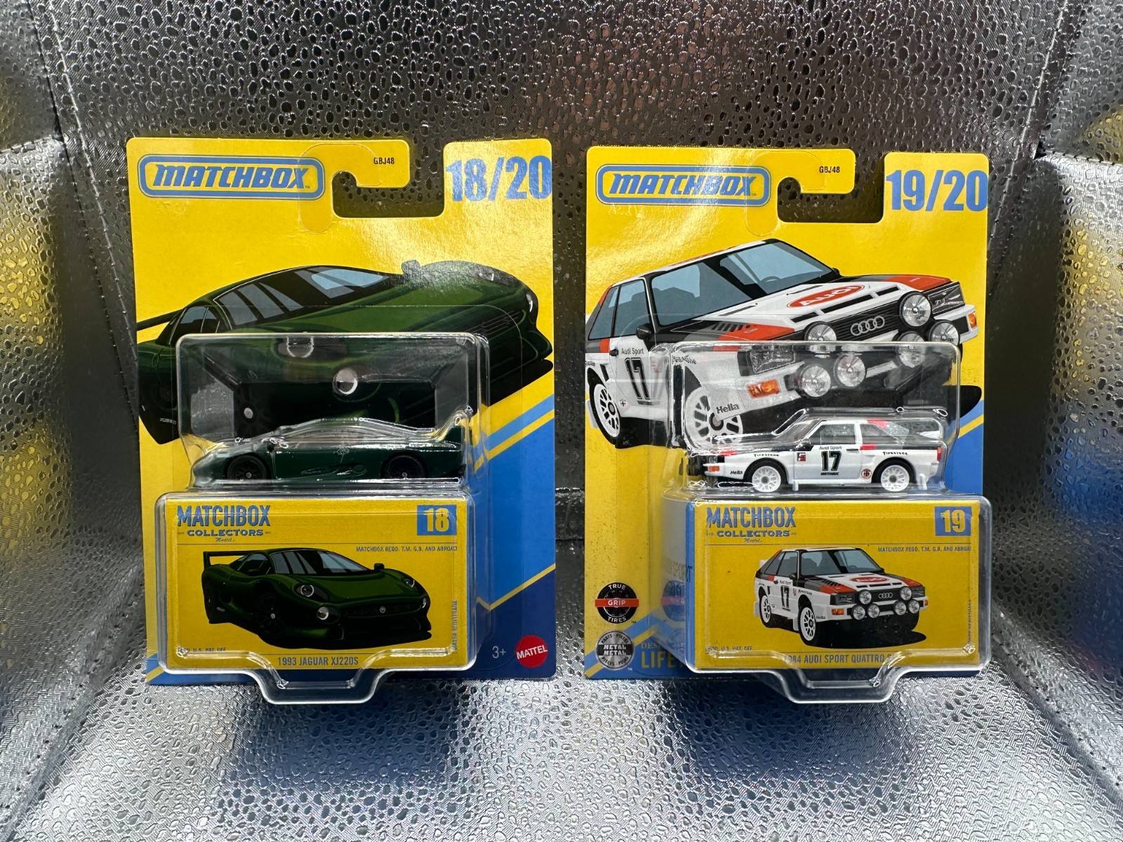 Matchbox Collectors 1984 Audi Sport Quattro S1 #19/20 White & 1993 Jaguar XJ220S