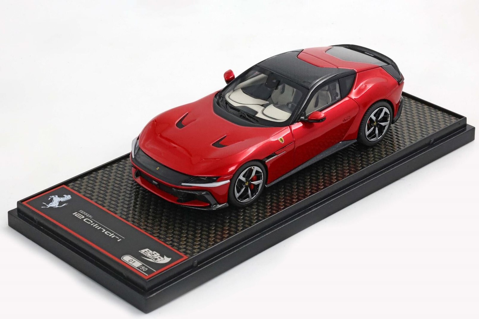 Ferrari 12 Cilindri Coupe Rosso F1 2007 in 1:43 scale by BBR