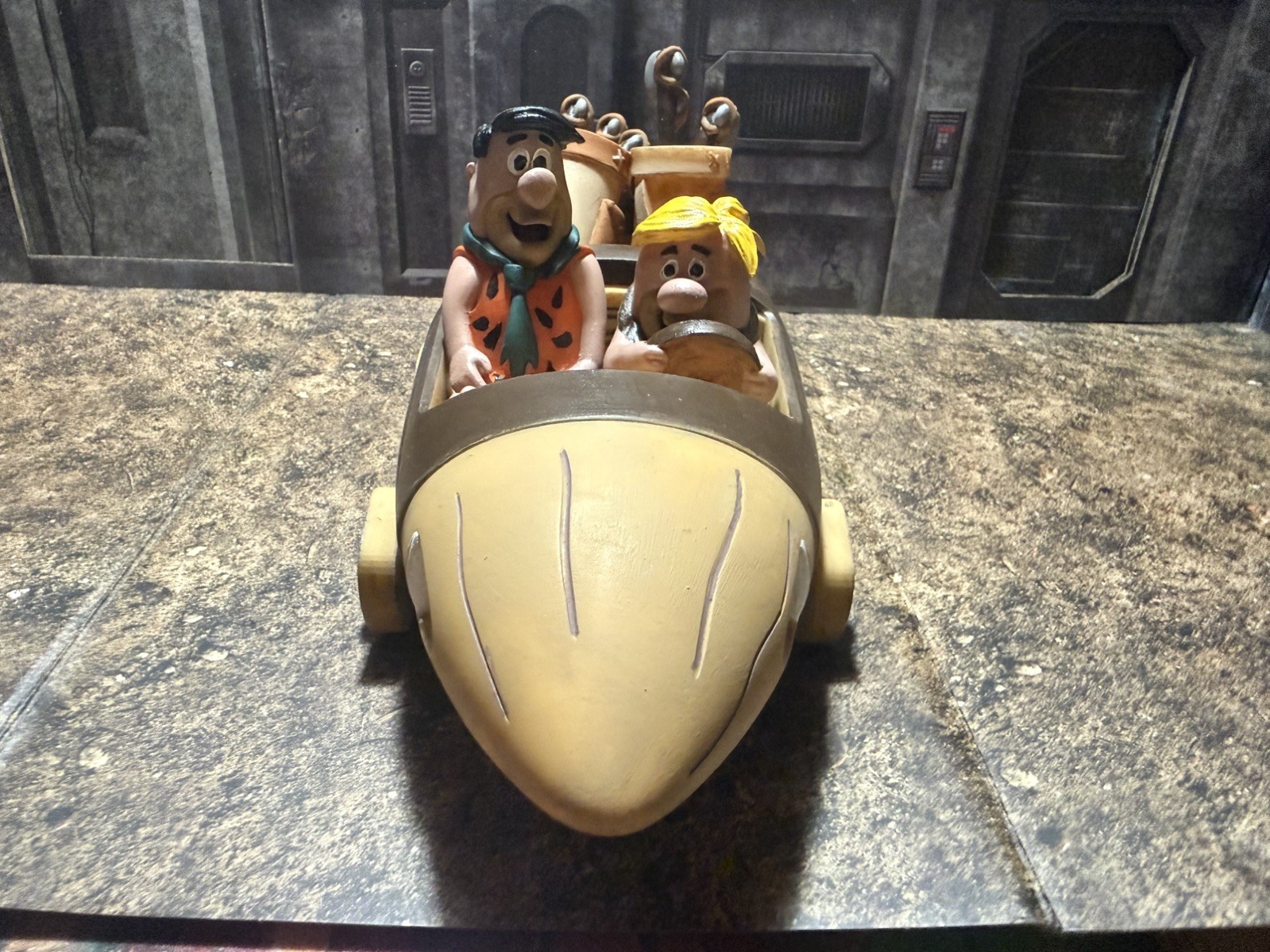 1/16 scale Barney Rubble and Fred Flintstones going golfing