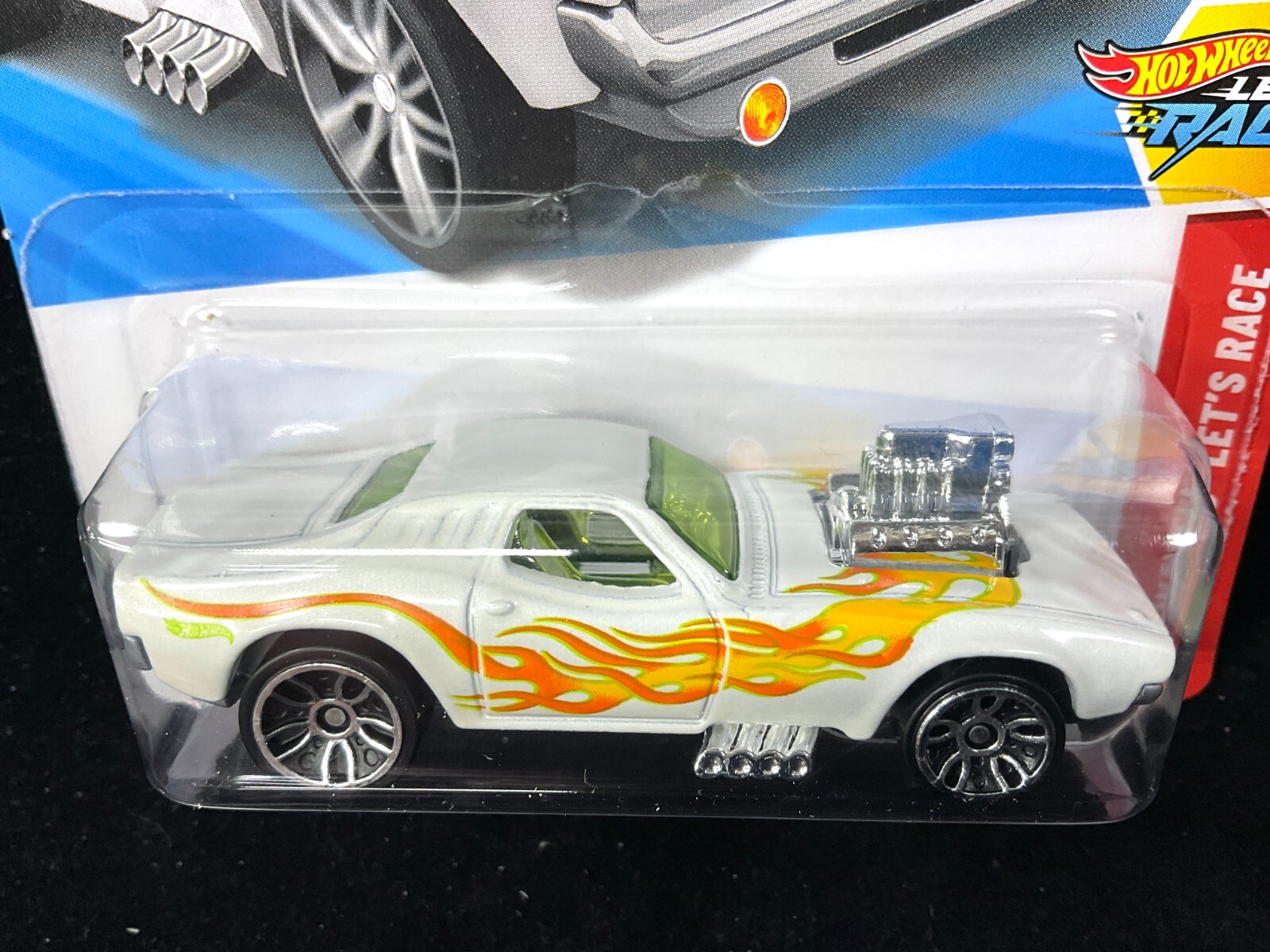 Hot Wheels Rodger Dodger & 2.0 2025, White With Flames,Netflix Let’s Race 2 Cars