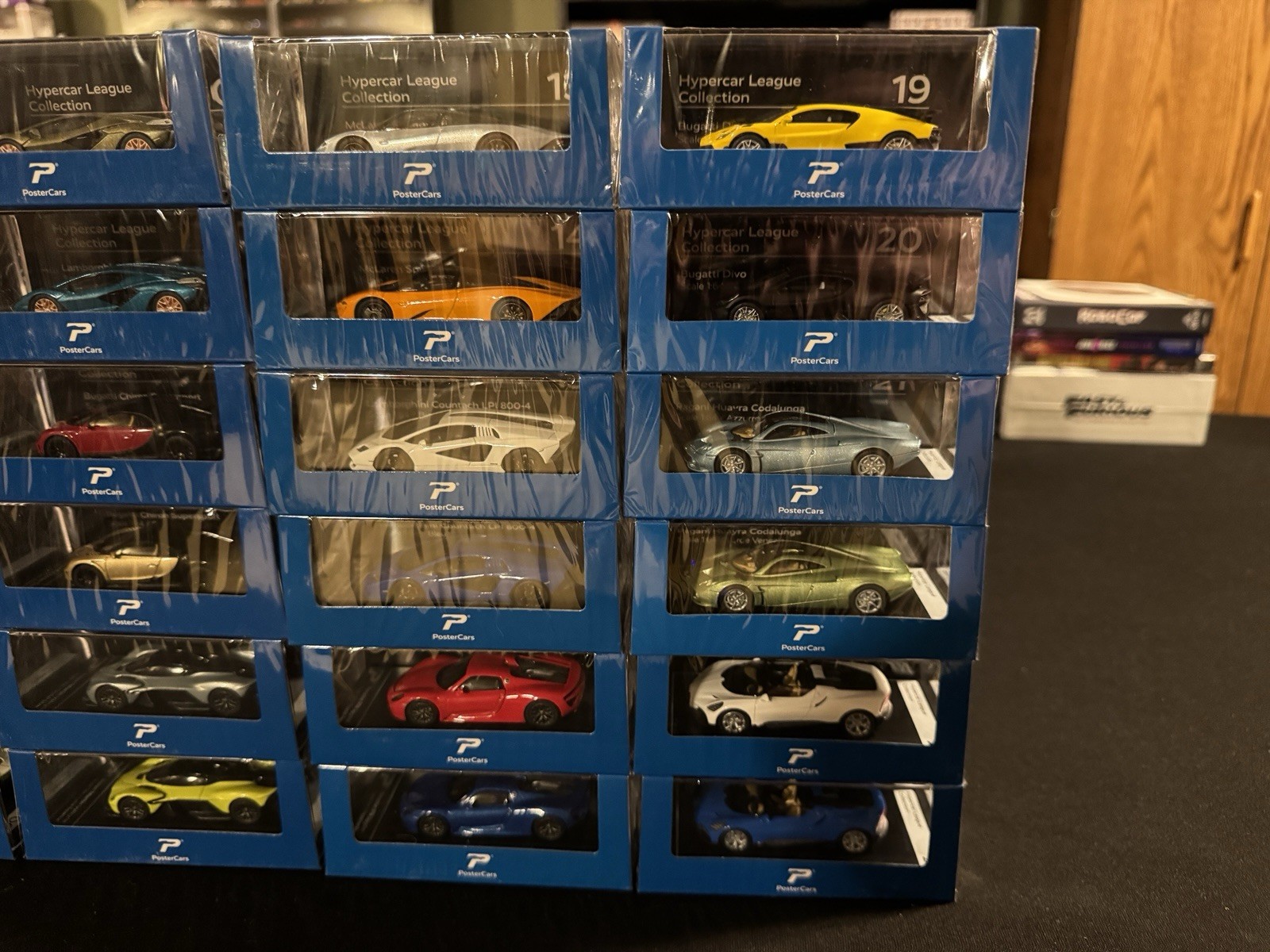 PosterCars 1:64 Scale Hypercar League Collection Diecast 24 Car Complete Set New