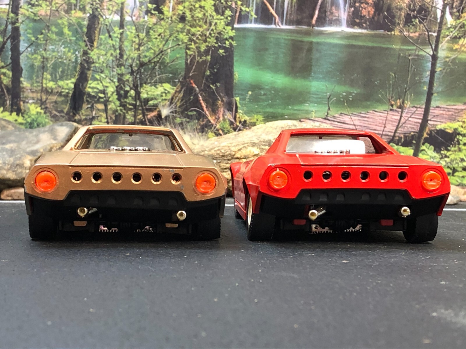 2 – Imperfect MARTOYS ITALY 1:24 Diecast RED/COPPER LANCIA STRATOS #0108 No Box