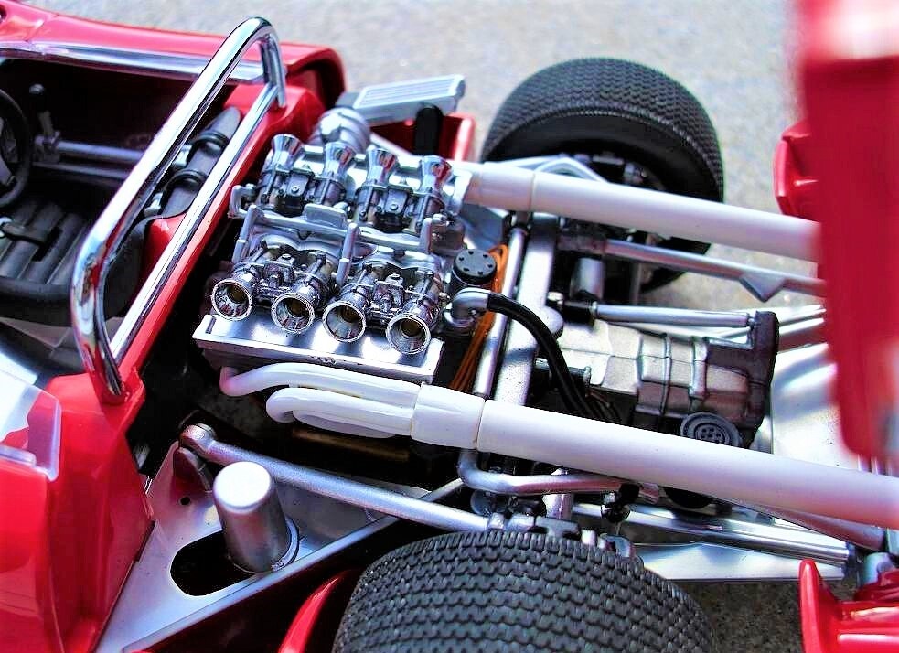 Race Car Le mans Hot Rod Built Metal Model Promo Carousel Red1:18 24 12 55 57