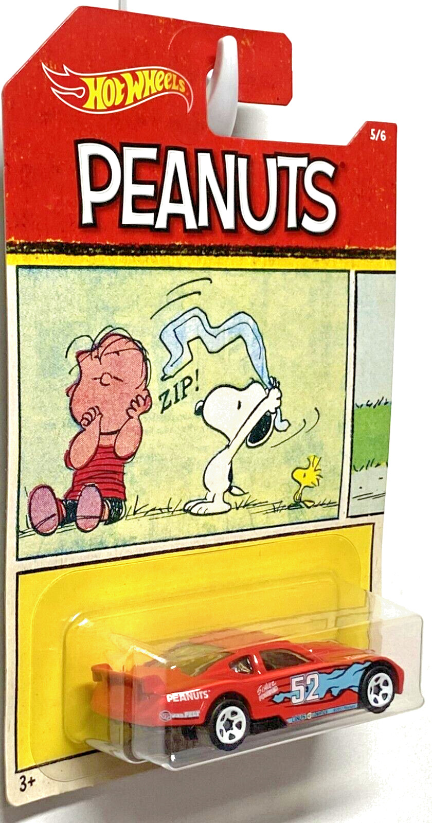 Hot Wheels CIRCLE TRACKER Peanuts Snoopy Linus #5/6 IN PROTECTOR