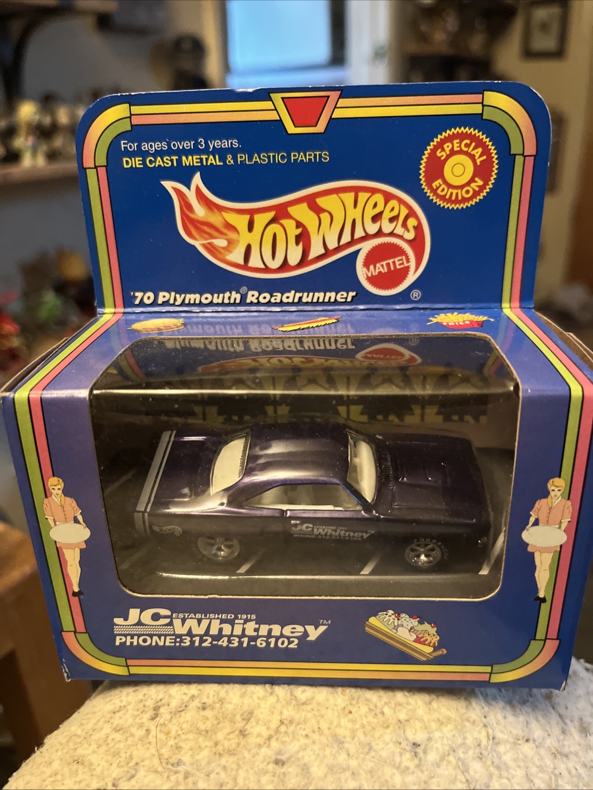 1999 Hot Wheels JC Whitney ’70 Plymouth Roadrunner Exclusive Special Edition