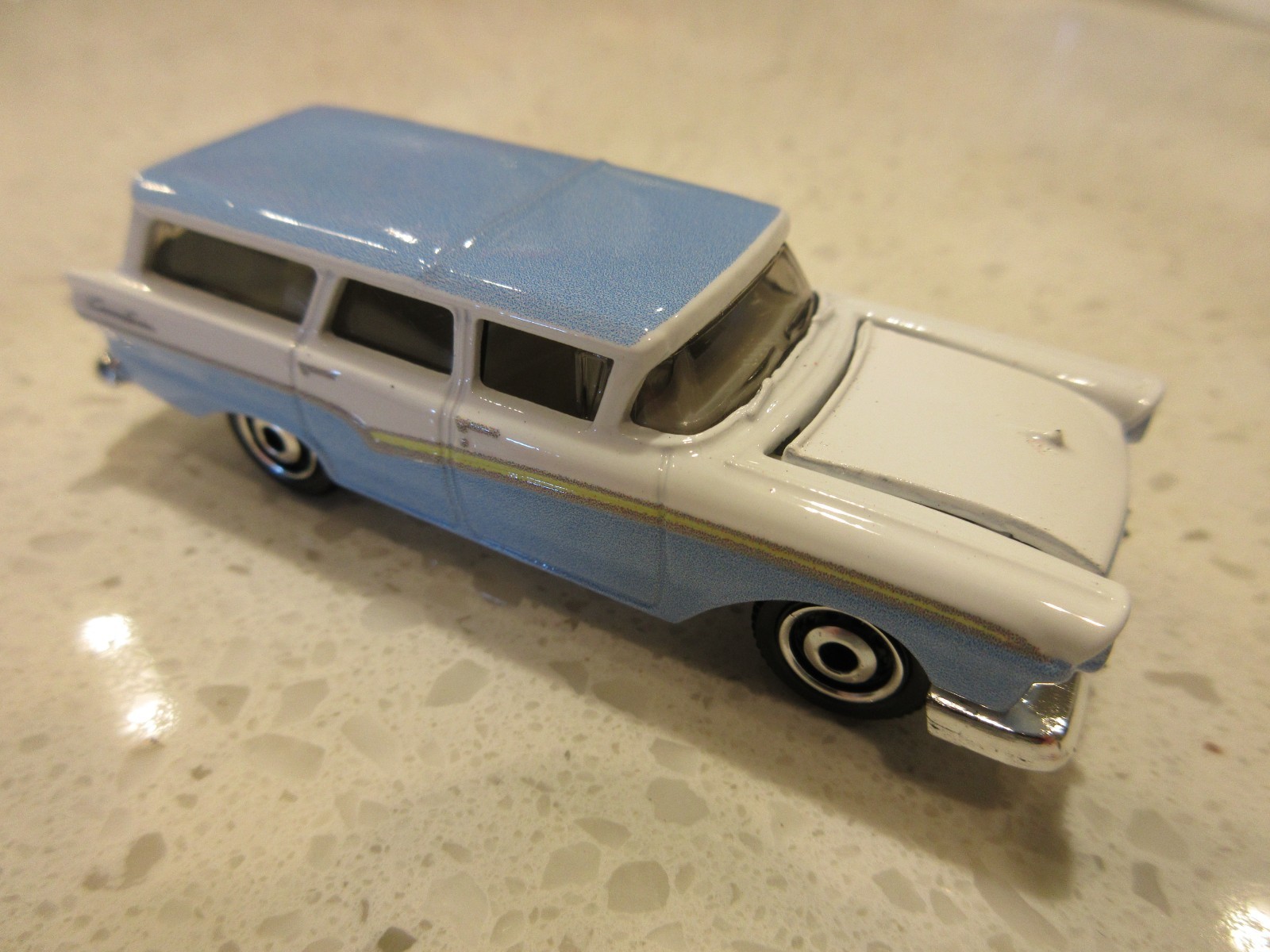 2025 Matchbox 1957 Ford Country Sedan Station Wagon Blue White Moving Parts Car