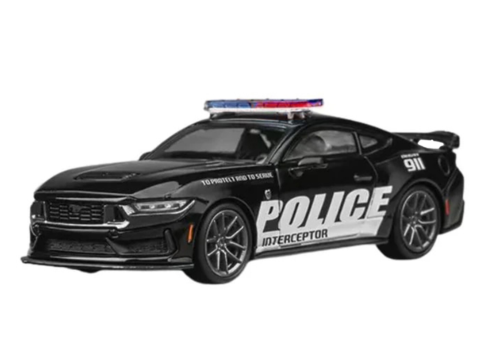 FORD MUSTANG DARK HORSE “POLICE” BLACK 1/64 BY CM MODEL CM64-DARKHORSE-PD01