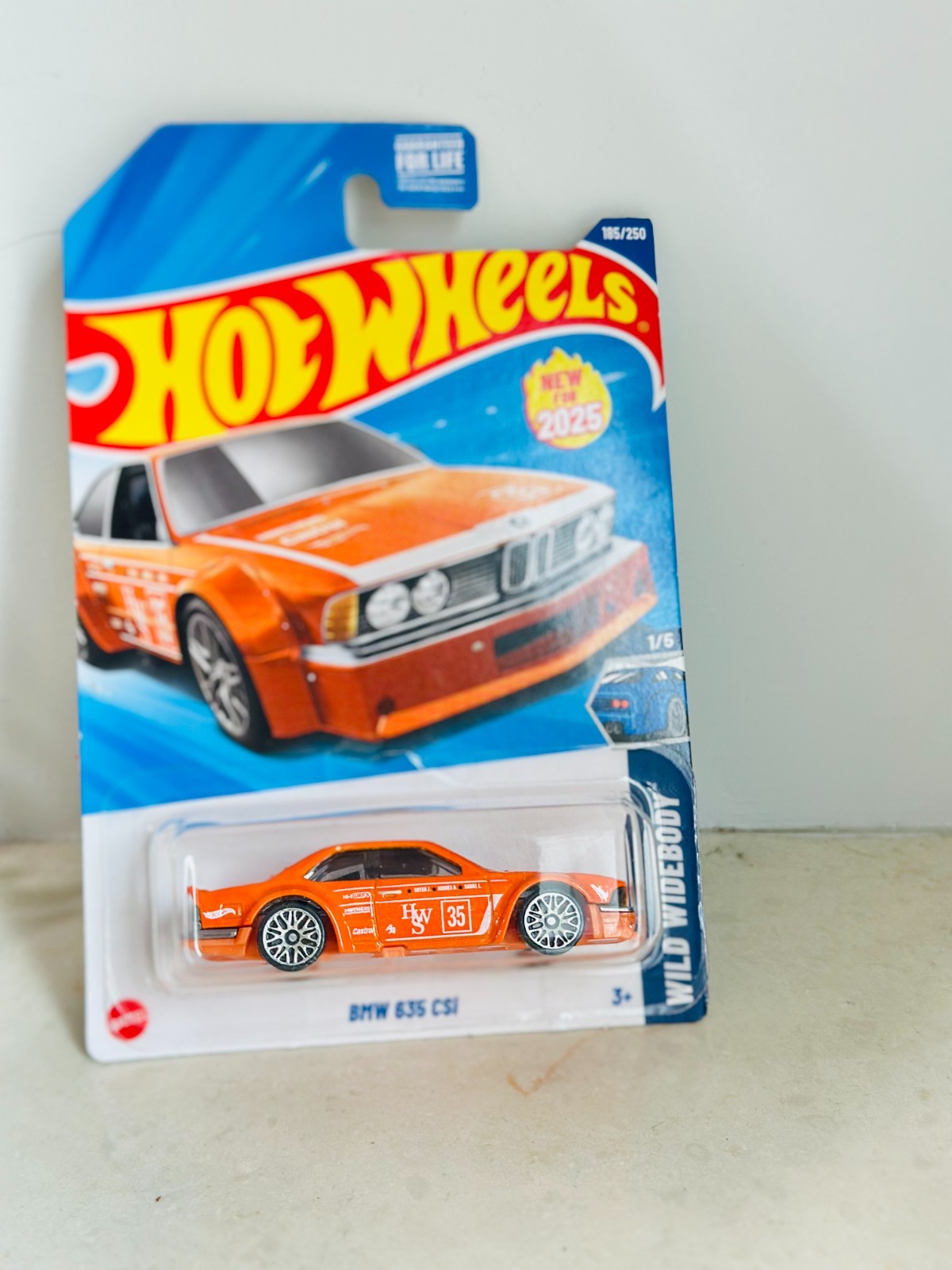 Hot Wheels BMW 635 CSi – Wild Widebody 185/250 – Orange