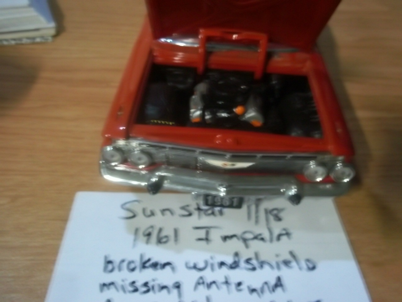 Sun Star 1:18 1961 Chevrolet Impala SS 409 Red Diecast Car